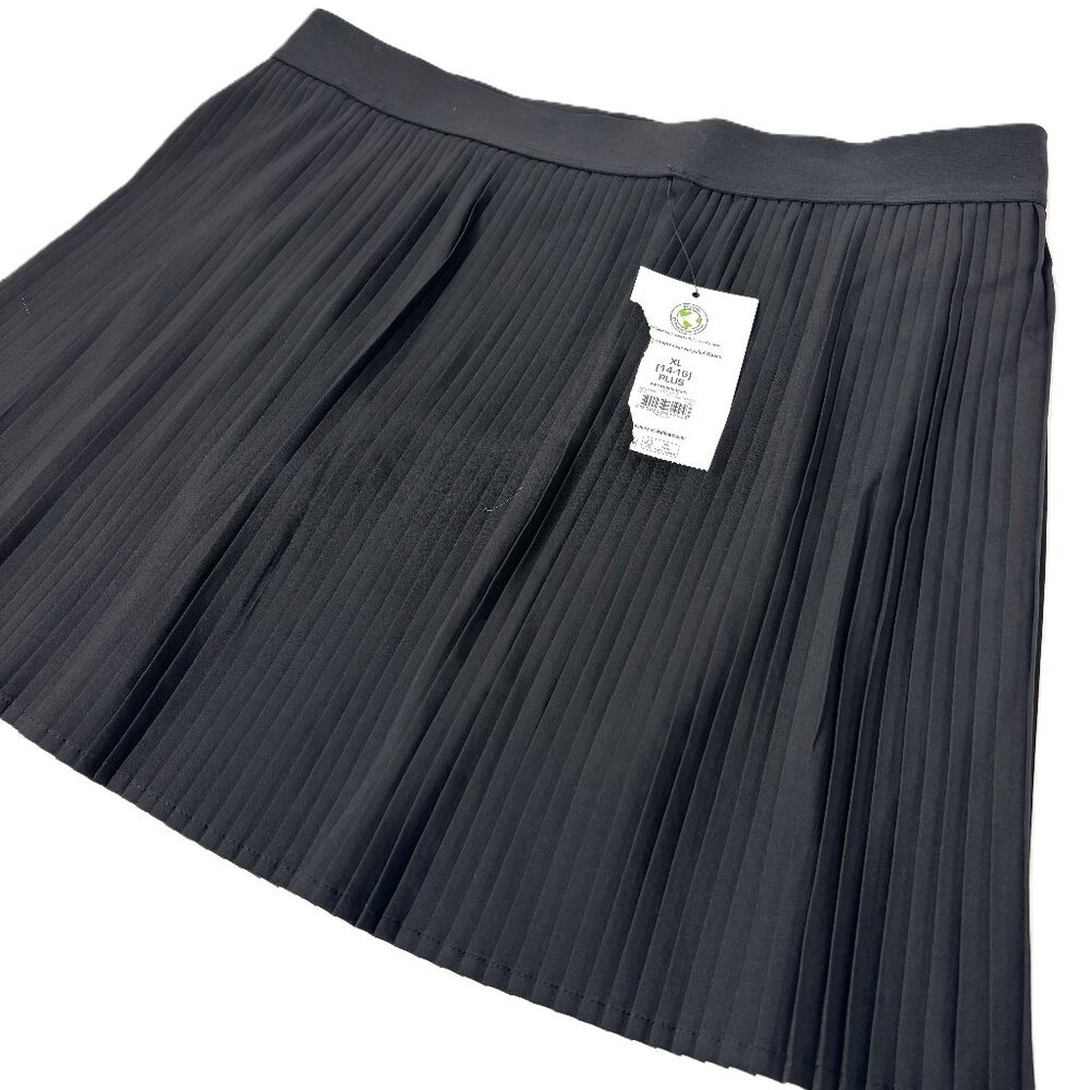 * Athletic Works Girls Active Pleated Blk Skort Size 14 – 16 NWT